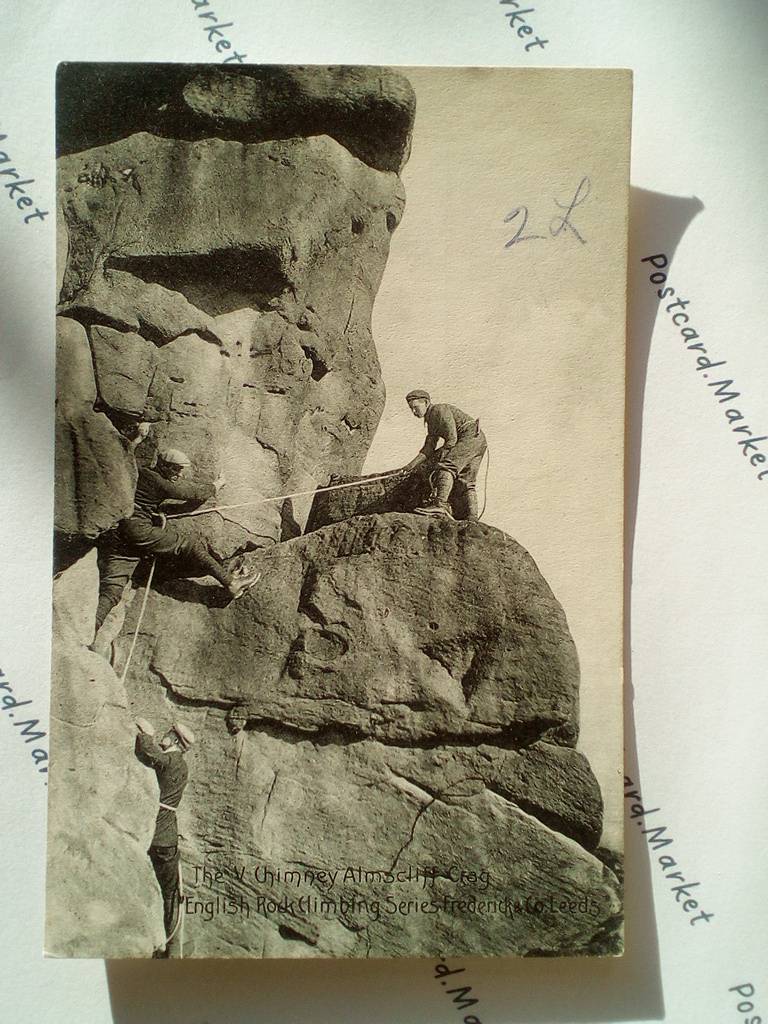 /UK/UK_climbing_1908_The Chimney Climb, Almscliff Crag.jpg